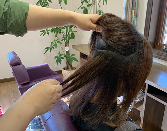 事前にご記入のヒアリングシートにて根本的な原因や生活習慣などをチェック