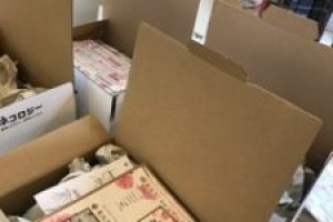 発送開始～(^_-)-☆嫁入り気分で梱包しています！